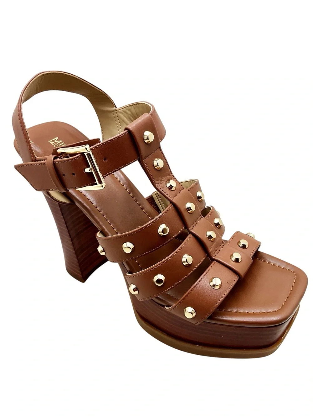 {Michael Michael Kors}Jagger Studded Leather Platform Sandals